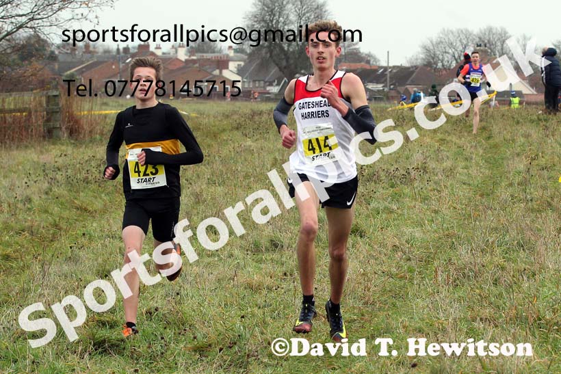 Mens under-17s, 2021 North Eastern Cross Country Championships, Sedgefield. Photo: David T. Hewitson/Sports for All Pics